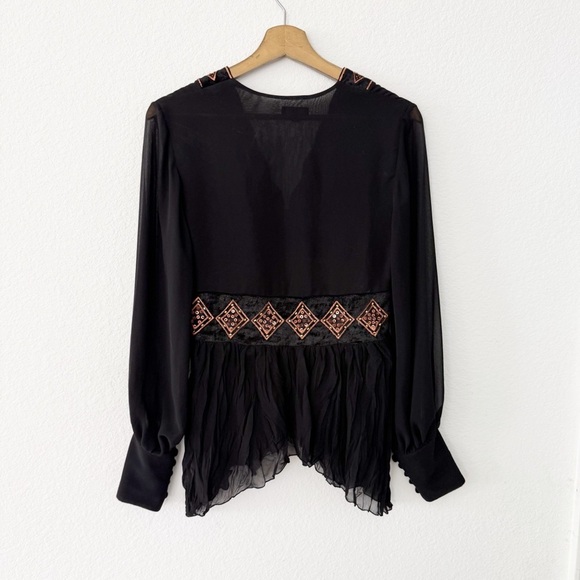 Paula Richi- Long Sleeve Chiffon Style Top - 38 - Picture 4 of 9